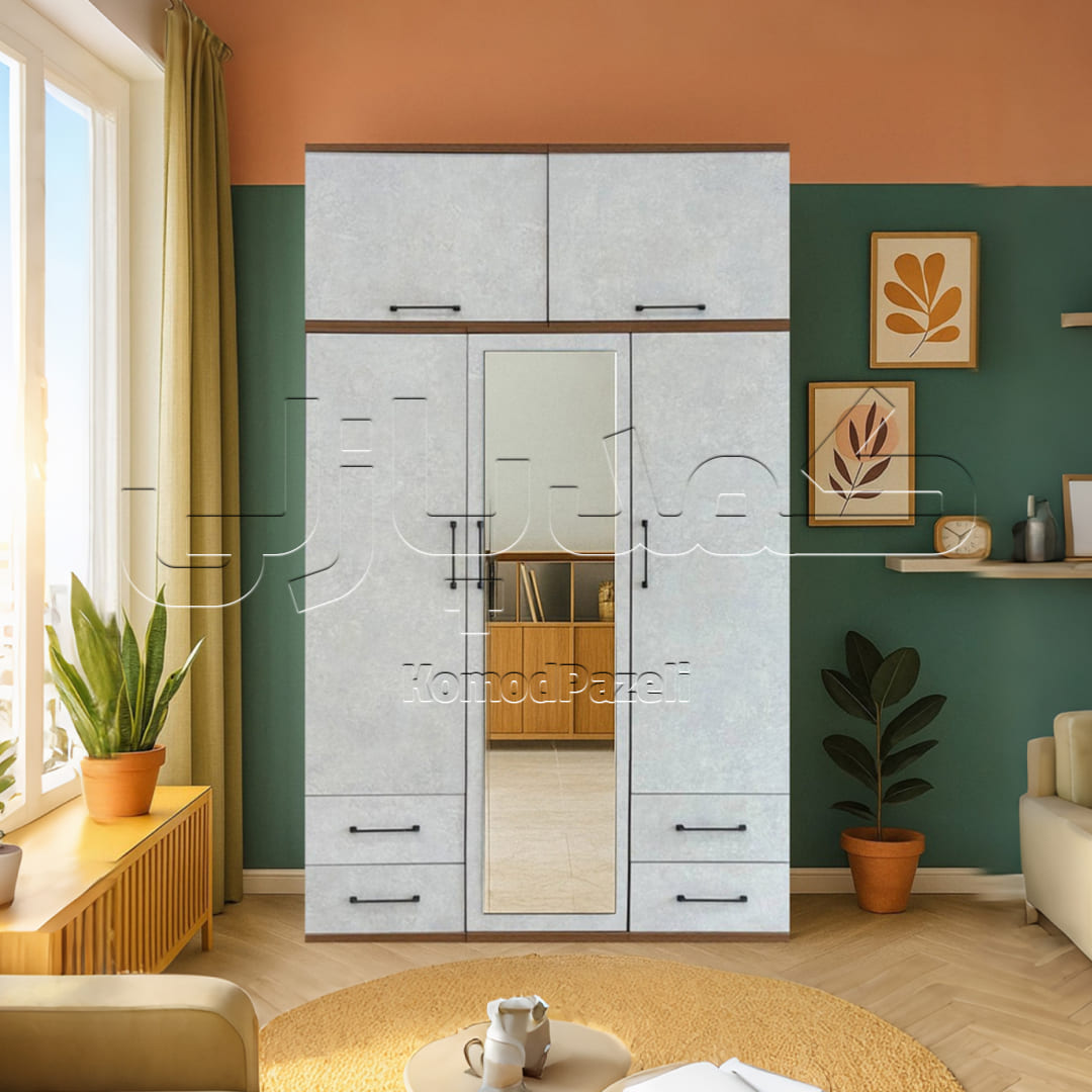 کمد دیواری مدل ماکان - عرض 150 (5 تکه)