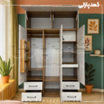 کمد دیواری مدل ماکان - عرض 150 (5 تکه)