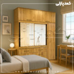 کمد دیواری مدل آدرین - عرض 170 یا 190 (9 تکه)