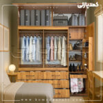 کمد دیواری مدل آدرین - عرض 170 یا 190 (9 تکه)