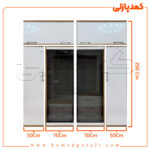 کمد دیواری مدل فیونا - عرض 220 یا 240 (10 تکه)