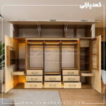 کمد دیواری مدل گارنت - عرض 280 یا 310 (14 تکه)