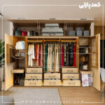 کمد دیواری مدل گارنت - عرض 280 یا 310 (14 تکه)