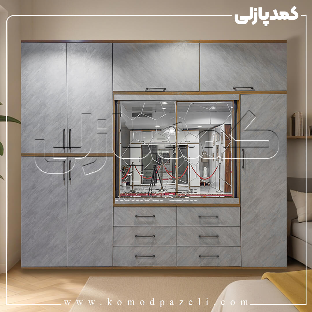 Karina-01 کمد دیواری مدل کارینا - عرض 270 یا 290 (11 تکه)