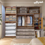 کمد دیواری مدل کارینا - عرض 270 یا 290 (11 تکه)