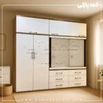 کمد دیواری مدل کیانا - عرض 220 یا 240 (8 تکه)