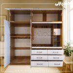 کمد دیواری مدل کیانا - عرض 220 یا 240 (8 تکه)