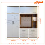 کمد دیواری مدل کیانا - عرض 220 یا 240 (8 تکه)
