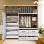 کمد دیواری مدل کیانا - عرض 220 یا 240 (8 تکه)