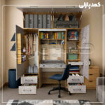 کمد دیواری مدل رامان - عرض 190 (5 تکه)